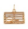 14K Yellow Gold "Lobster Pot" Charm
