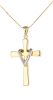 14k Two-Tone Hollow Cross & Box Chain