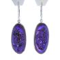 Kristopher Mark Custom Purple Druzy Dangle Earrings