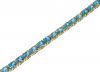 14k Yellow Gold Swiss Blue Topaz Tennis Bracelet