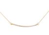 14k Yellow Gold Diamond Bar Cable Necklace