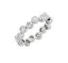 Platinum Diamond Staggered Bezel Eternity Band