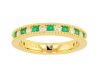 Kristopher Mark Emerald & Diamond Milgrain Channel Band