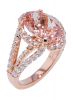 Kristopher Mark Fine Morganite & Diamond Rose Gold Ring