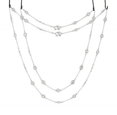 Platinum "Diamonds by the Yard" Necklace