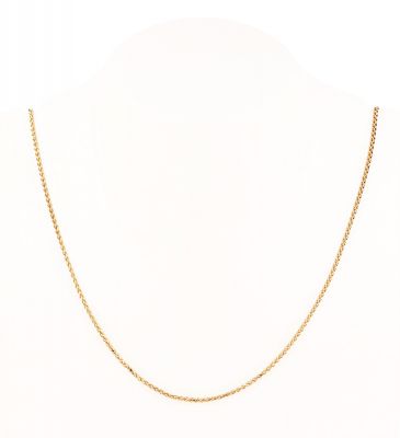 14K Yellow Gold 18" Spiga Chain - 1.65mm wide