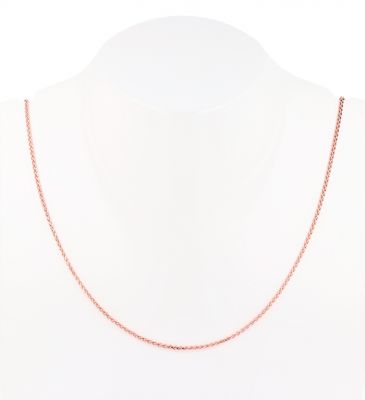 14K Rose Gold 16" Spiga Chain - 1.40mm wide