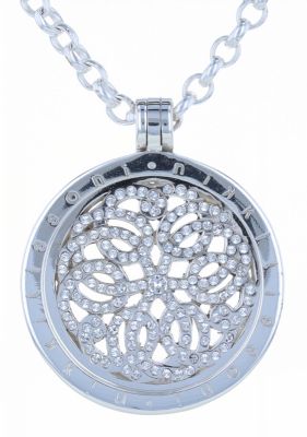 Nikki Lissoni Silver Plated "Sparkling Baroque" Necklace with Swarovski Crystal Elements