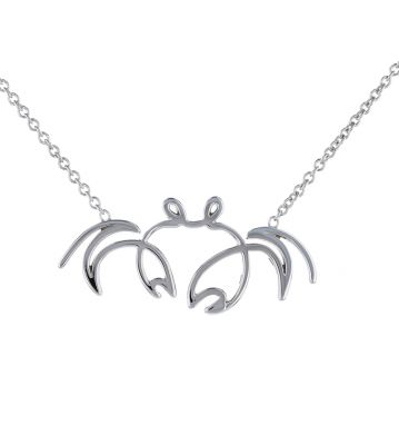 Kristopher Mark "SoSo Crabby" Necklace in Sterling Silver