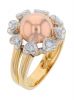 18k Tri-Color Gold & Diamond Ring 