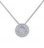 Kristopher Mark Diamond Milgrain Cluster Pendant
