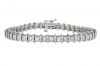 14k White Gold Miracle Set Diamond Tennis Bracelet