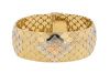 18KT Tri-Color Gold Soft Bangle Bracelet