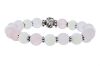 Palpitations "Love" Bracelet with Rose Quartz Beads