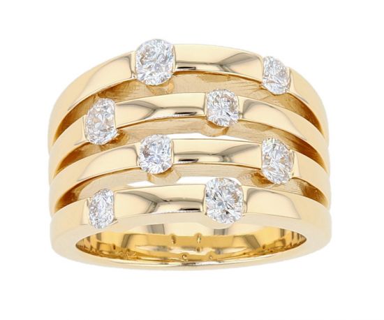 Kristopher Mark "The Dana" Right Hand Diamond Bar-Set Ring