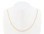 14K Yellow Gold 24" Round Open Link Cable Chain - 1.40mm wide