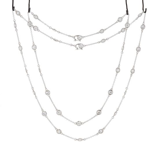 Platinum "Diamonds by the Yard" Necklace