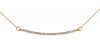 14k Yellow Gold Diamond Bar Cable Necklace
