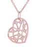 Kristopher Mark Diamond Lattice Heart Necklace