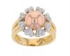 18k Tri-Color Gold & Diamond Ring 