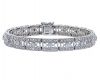 14k White Gold Diamond Filigree Bracelet