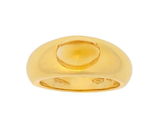 18k Yellow Gold Tiffany & Co. Citrine Cabochon Ring