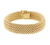 14k Yellow Gold Woven Mesh Link Bracelet