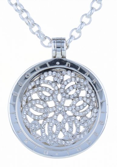 Nikki Lissoni Silver Plated "Sparkling Baroque" Necklace with Swarovski Crystal Elements