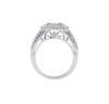 14K White Gold Diamond Cluster Fashion Ring