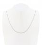 14K White Gold 16" Round Open Link Cable Chain - 1.20mm wide