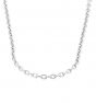 14K White Gold 16" Round Open Link Cable Chain - 1.20mm wide