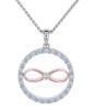 Kristopher Mark Diamond Bar Set Infinity Circle Pendant