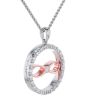 Kristopher Mark Diamond Bar Set Infinity Circle Pendant