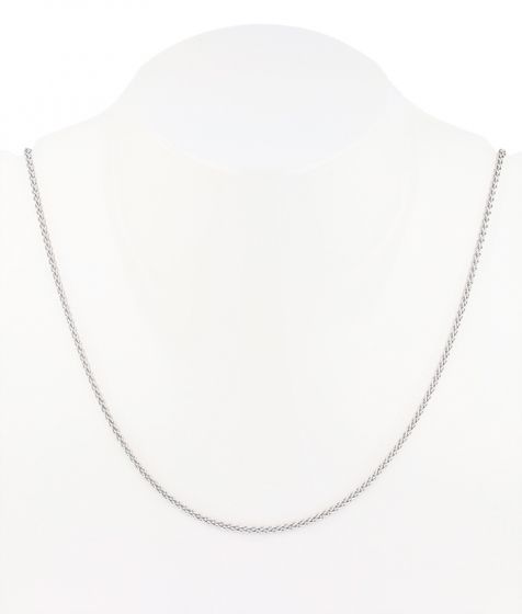 14K White Gold 18" Spiga Chain - 1.25mm wide