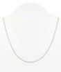 14K White Gold 18" Spiga Chain - 1.25mm wide