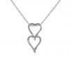 Double Heart Diamond Pendant.
