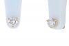 14K Yellow Gold Round Brilliant Diamond Four Prong Basket Stud Earrings