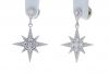Kristopher Mark Moravian Star Diamond Dangle Earrings