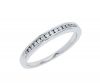 14K White Gold Channel Set Diamond Band