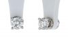 14K White Gold Round Brilliant Diamond Stud Earrings