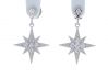Kristopher Mark Moravian Star Diamond Dangle Earrings